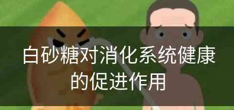 白砂糖对消化系统健康的促进作用